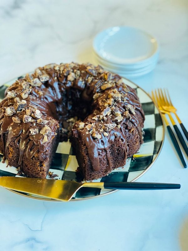 Toffee Crunch Bundt Cake