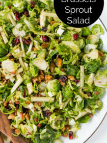 bowl of Waldorf Brussels Sprout Salad
