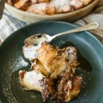 Banana Bread Brioche French Toast with maple syrup
