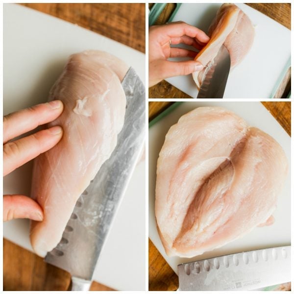 how to filet a chicken breast