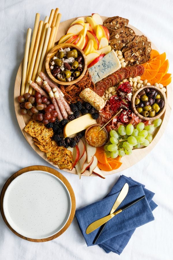 beautiful winter charcuterie board