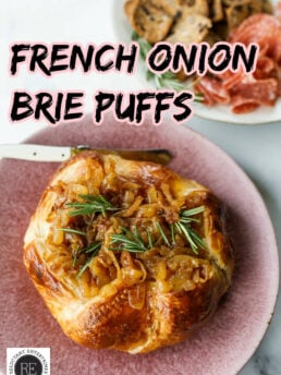 French Onion Brie Puffs