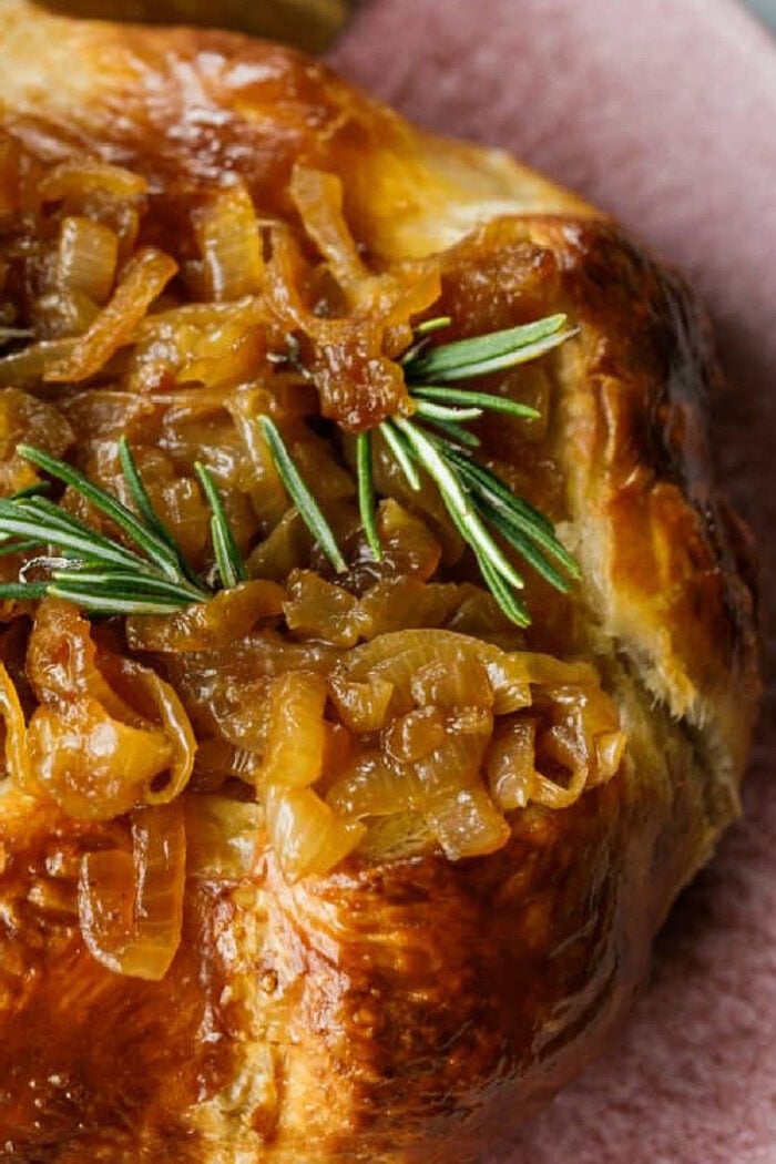 French Onion Brie Puff