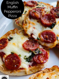 Air Fryer English Muffin Pepperoni Pizzas