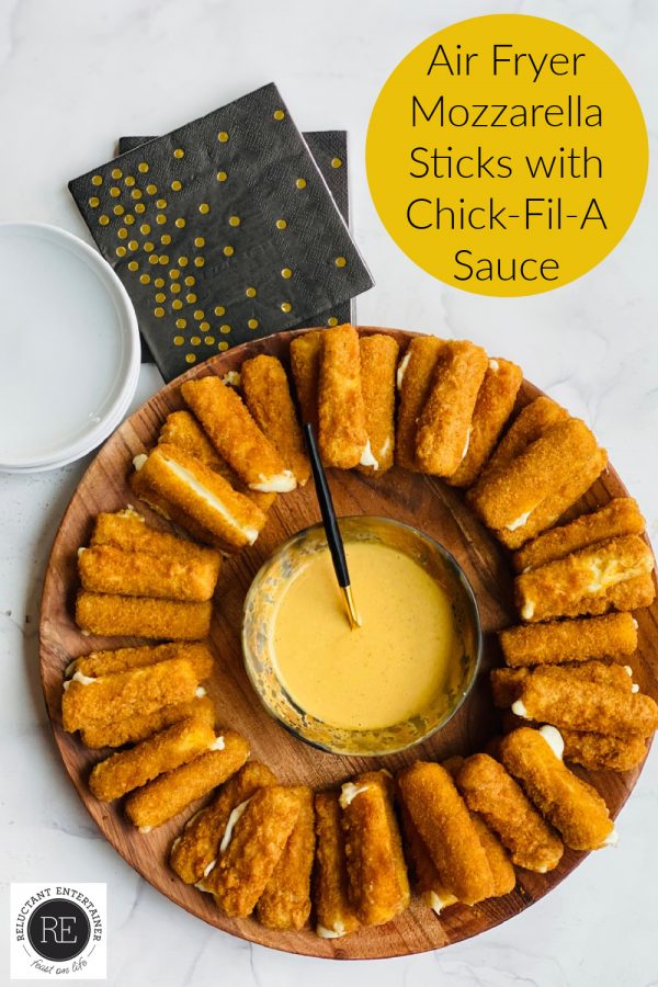 Air Fryer Mozzarella Sticks with Chick-Fil-A Sauce
