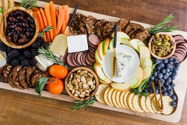 rectangular charcuterie board