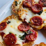 2 English Muffin Pepperoni Pizzas