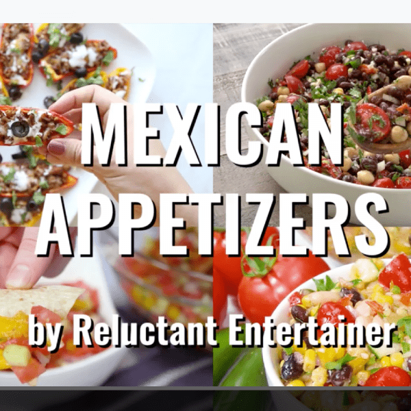 4 mexican appetizer dips