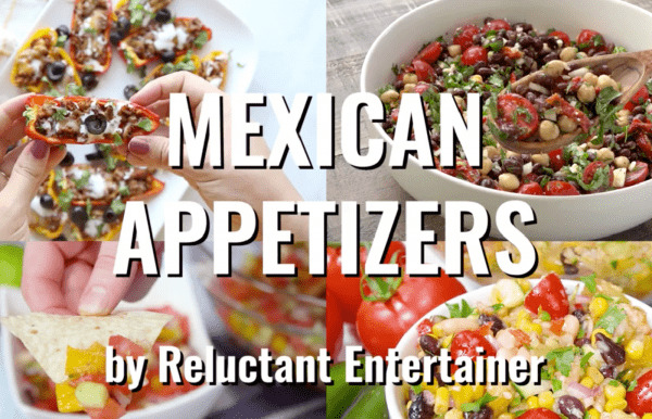 4 mexican appetizers (salads)