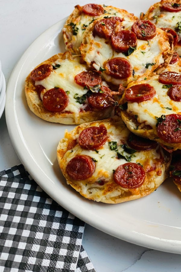 English Muffin Pepperoni Pizzas