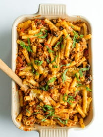 9x13 pan Best Italian Pasta Bake