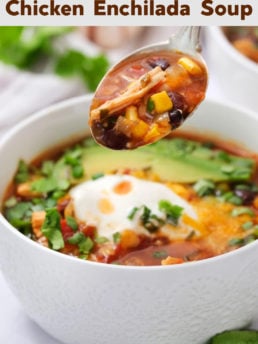 Slow Cooker Chicken Enchilada Soup