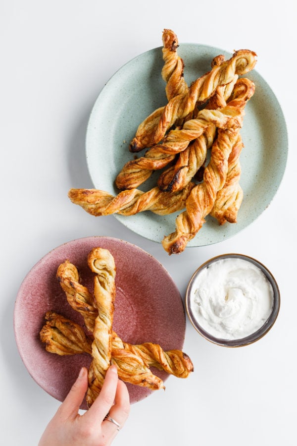 servings of Puff Pastry Orange Twists