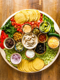 chicken tostada board