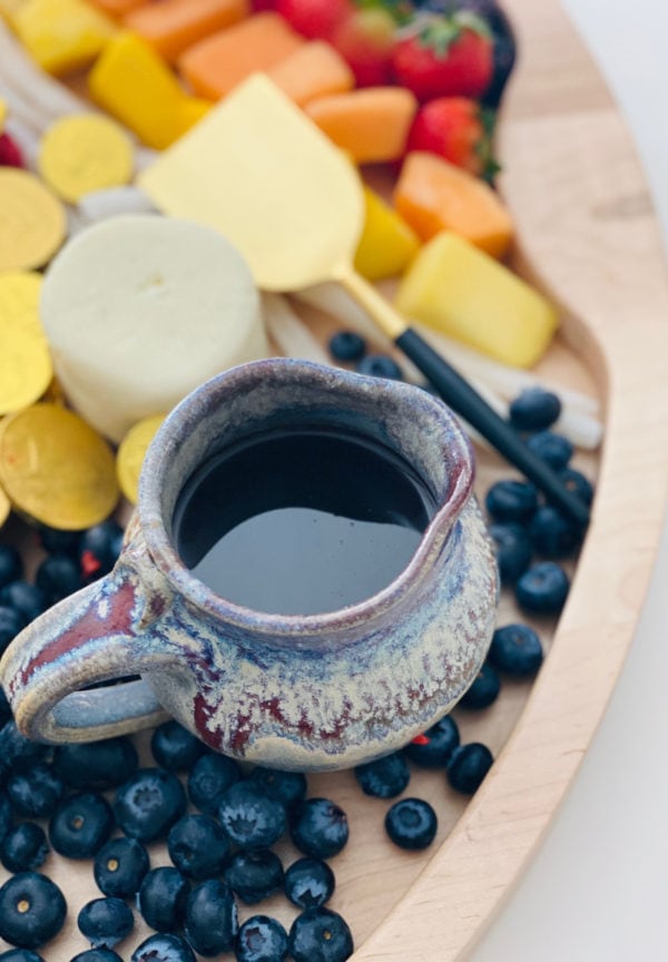 syrup on a breakfast board