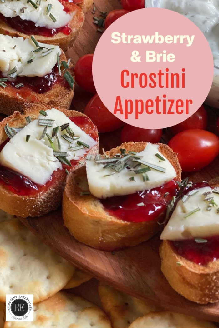 Strawberry Brie Crostini Appetizer