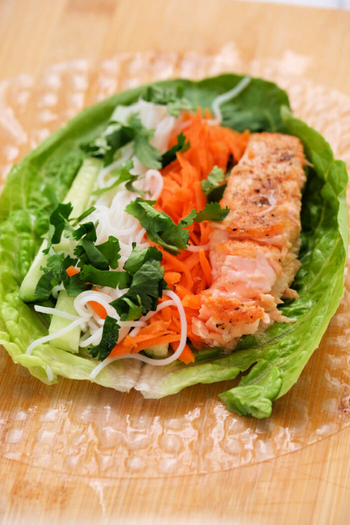 ingredients to make Salmon Rolls