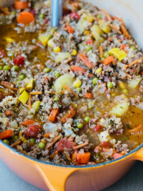 pot of Mom's Vegetable Beef Soup