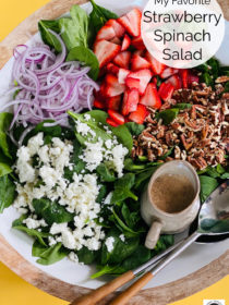 My Favorite Strawberry Spinach Salad Recipe