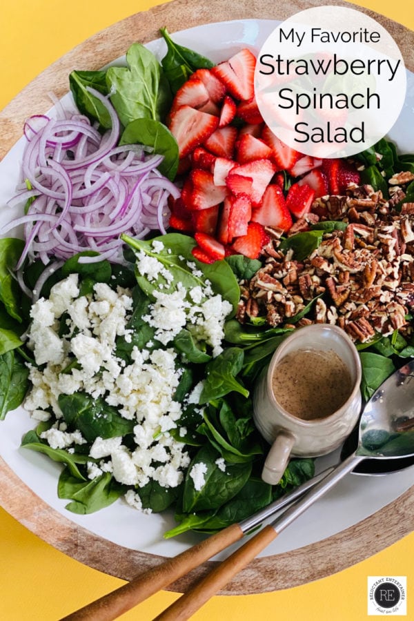 My Favorite Strawberry Spinach Salad Recipe