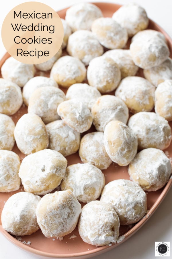 plate of Mexican Wedding Cookies