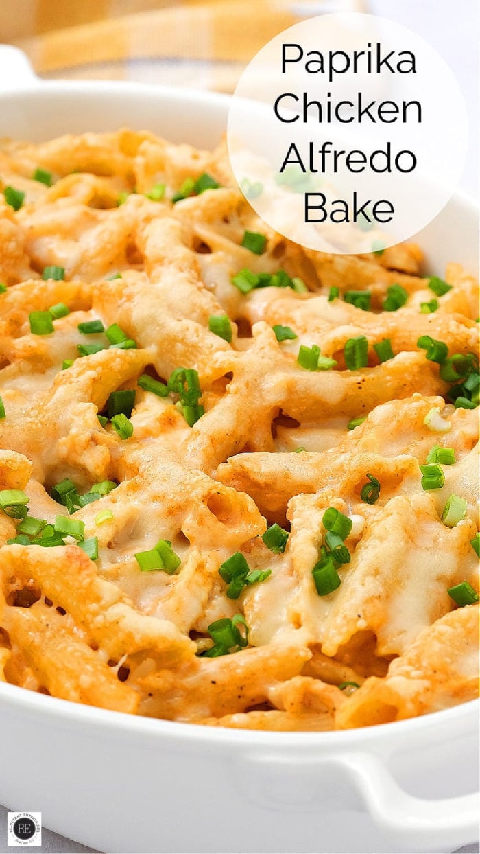 Paprika Chicken Alfredo Bake