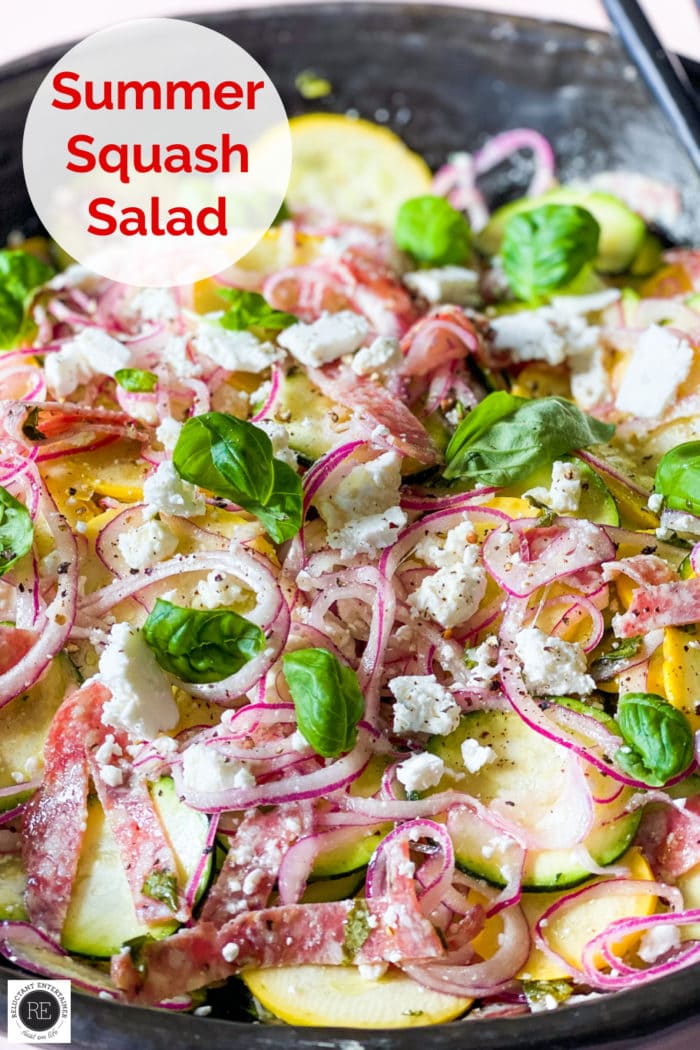 Summer Squash Salad Recipe - Reluctant Entertainer