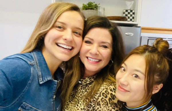 3 women smiling