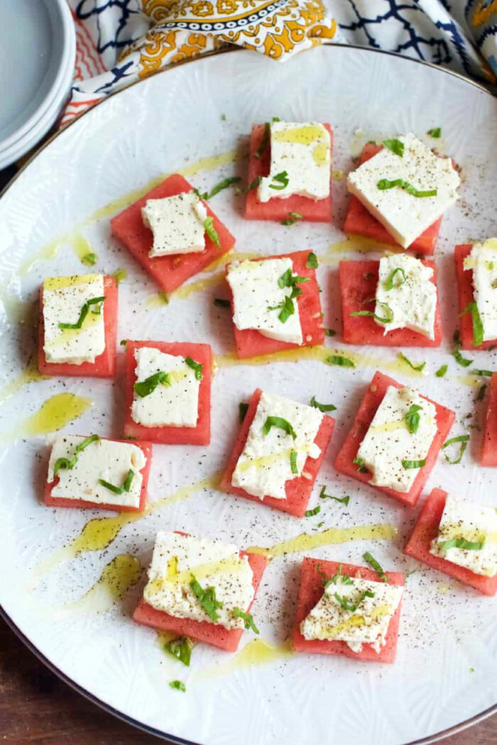 Watermelon Feta Bites