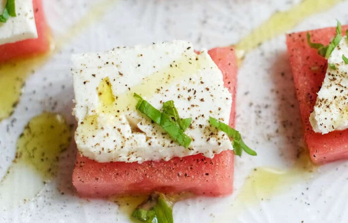 a watermelon bite