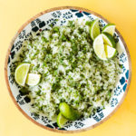 Cilantro Lime and Coconut Water Rice