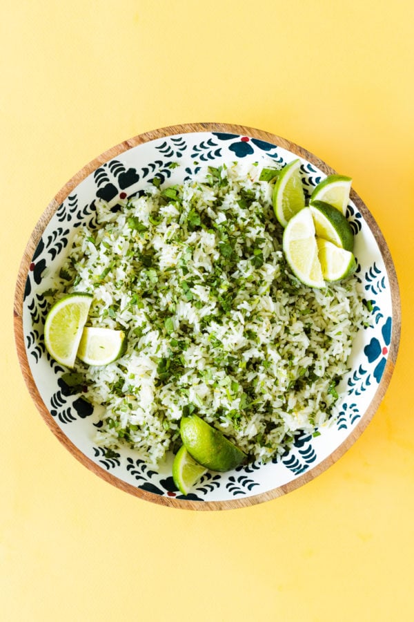 Cilantro Lime and Coconut Water Rice