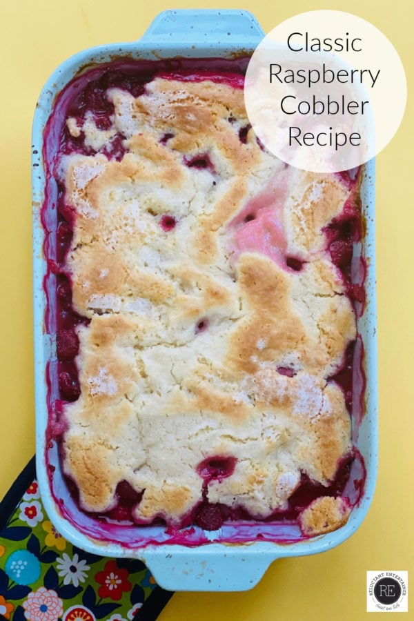 BEST Classic Raspberry Cobbler Recipe