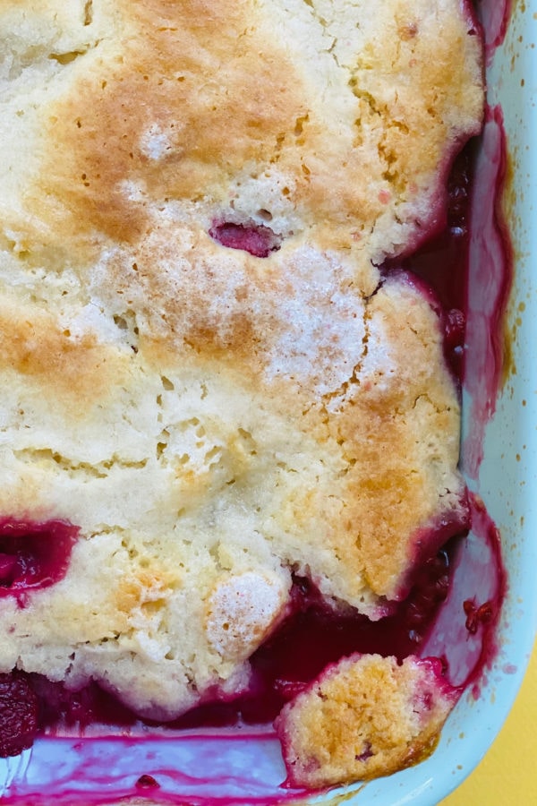 baked Classic Raspberry Cobbler