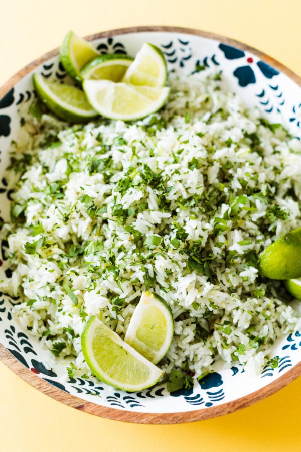 Cilantro Lime and Coconut Water Rice