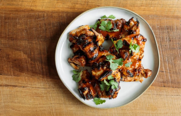 Grilled BBQ Marinated Chicken Thighs