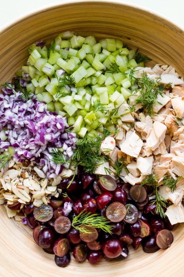 ingredients for chicken salad