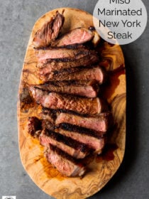 Miso Marinated New York Steak