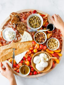 Summer Stone Fruit Cheese Board