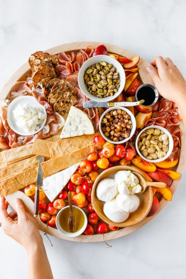 Summer Stone Fruit Cheese Board