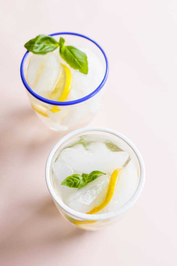 mocktails with Vanilla Basil Sugar Syrup