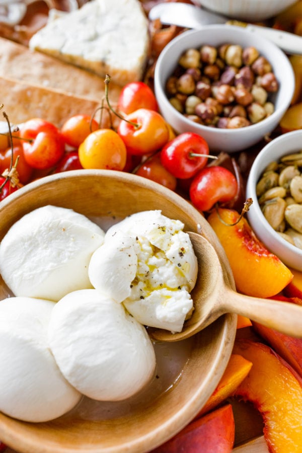 fresh burrata cheese