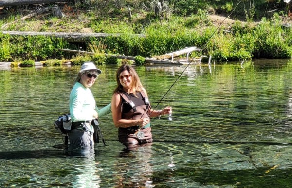 fly fishing on Fall River
