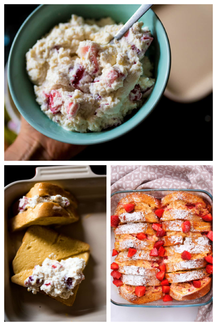 how to make Strawberry Ricotta French Toast