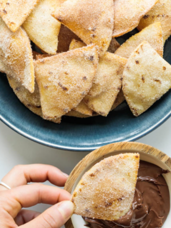 Cinnamon Fried Flour Tortillas