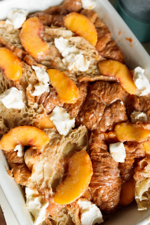 how to make Peaches and Cream Bread Pudding