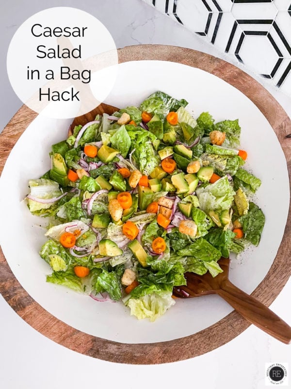 Caesar Salad in a Bag Hack