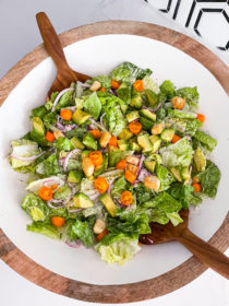 Caesar Salad in a white bowl