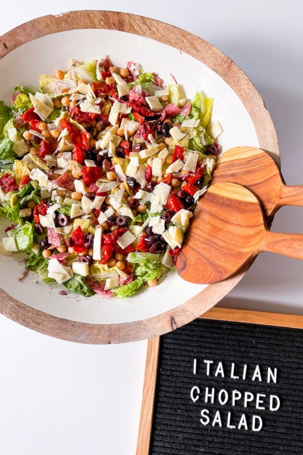 Big Italian Salad with Homemade Italian Dressing - Once Upon a Chef