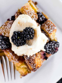 Lemon Blackberry Bread Pudding dessert